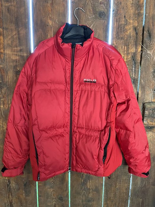 Vintage polo cheap sport puffer jacket