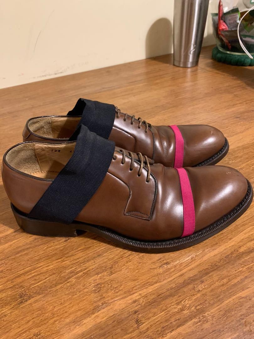 image of Raf Simons Brown Leather Shoes, Men's (Size 8)