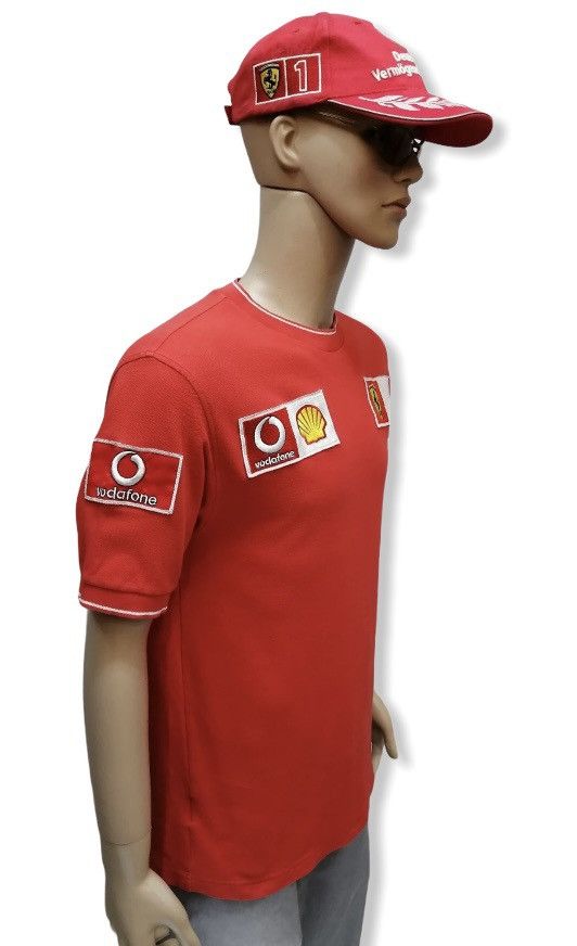 Ferrari 90's Fila x Ferrari x Vodafone x Shell F1 Crewneck T- Shirt Size US M / EU 48-50 / 2 - 3 Thumbnail