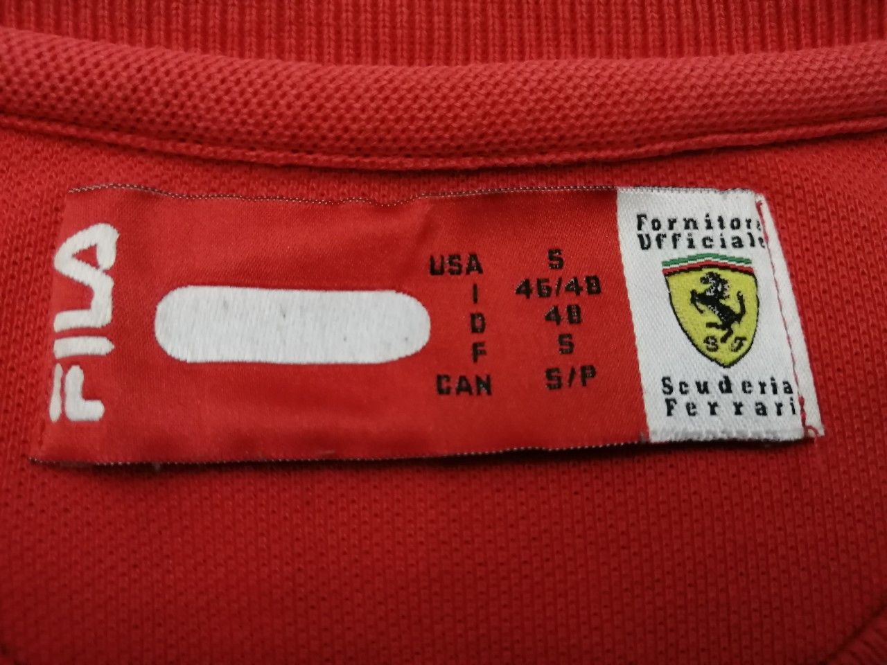 Ferrari 90's Fila x Ferrari x Vodafone x Shell F1 Crewneck T- Shirt Size US M / EU 48-50 / 2 - 9 Thumbnail