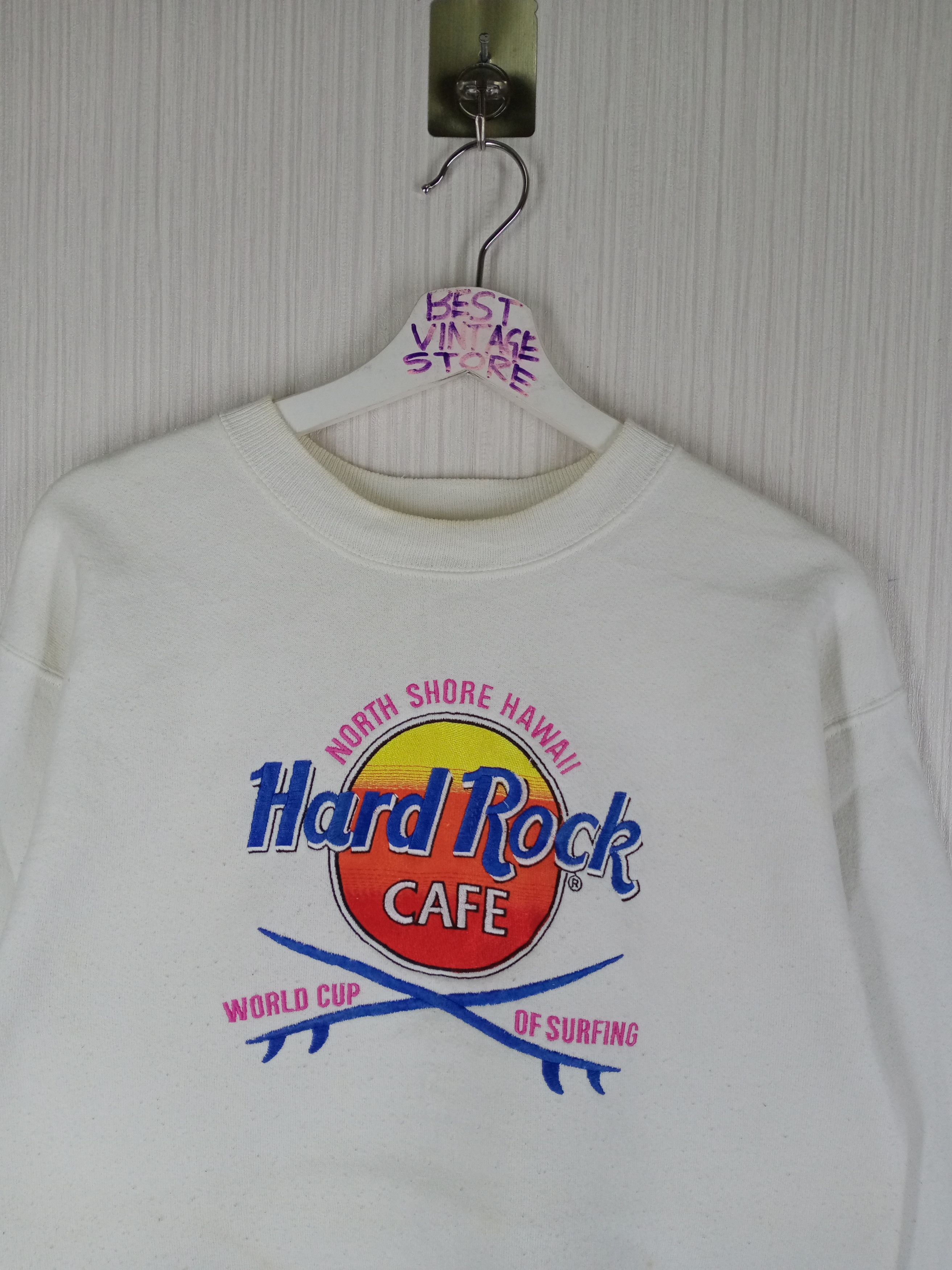Hard Rock Cafe Vintage 90s Hard Rock Cafe North Shore Hawaii Sweatshirt Size US M / EU 48-50 / 2 - 2 Thumbnail