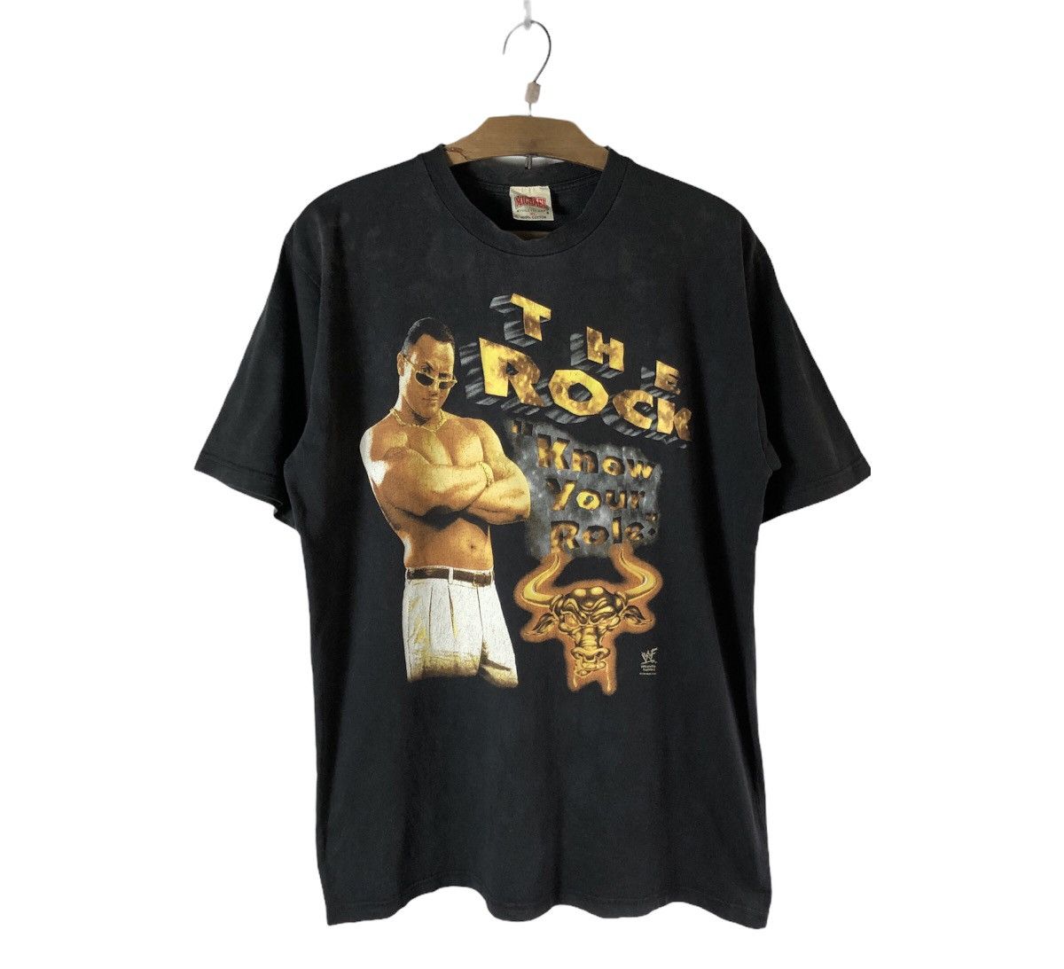 Vintage × WWE × WWF Vintage The Rock Wrestling Tees Size US XL / EU 56 / 4 - 1 Thumbnail