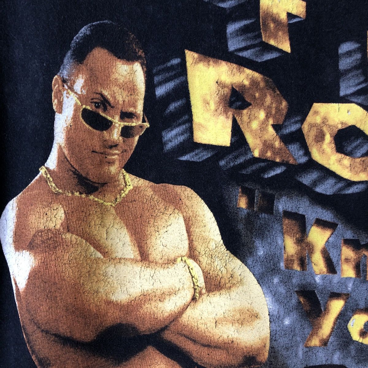 Vintage × WWE × WWF Vintage The Rock Wrestling Tees Size US XL / EU 56 / 4 - 7 Thumbnail