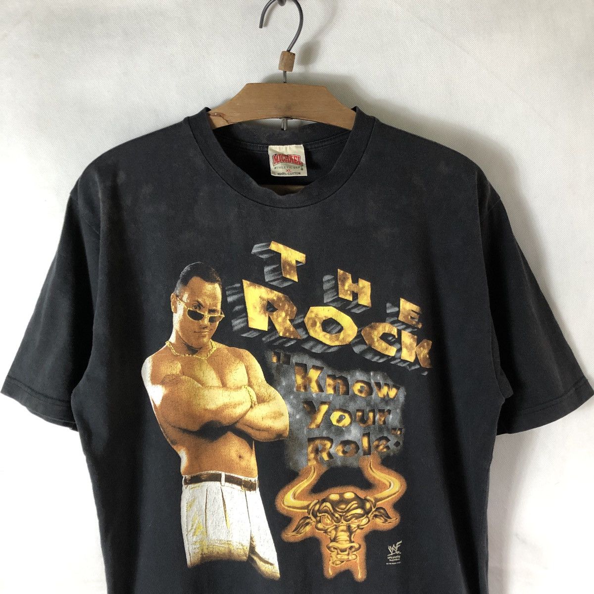 Vintage × WWE × WWF Vintage The Rock Wrestling Tees Size US XL / EU 56 / 4 - 3 Thumbnail