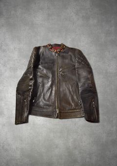 Sasquatchfabrix Sasquatchfabrix single riders leather jacket 1-7