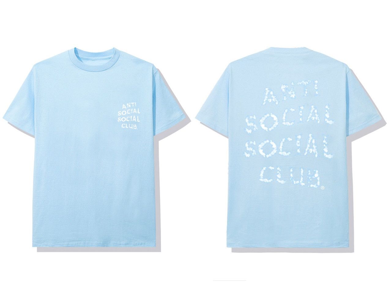 Anti Social Social Club DS member exclusive White ASSC Partly cloudy Blue Tee Bape Size US XL / EU 56 / 4 - 2 Thumbnail