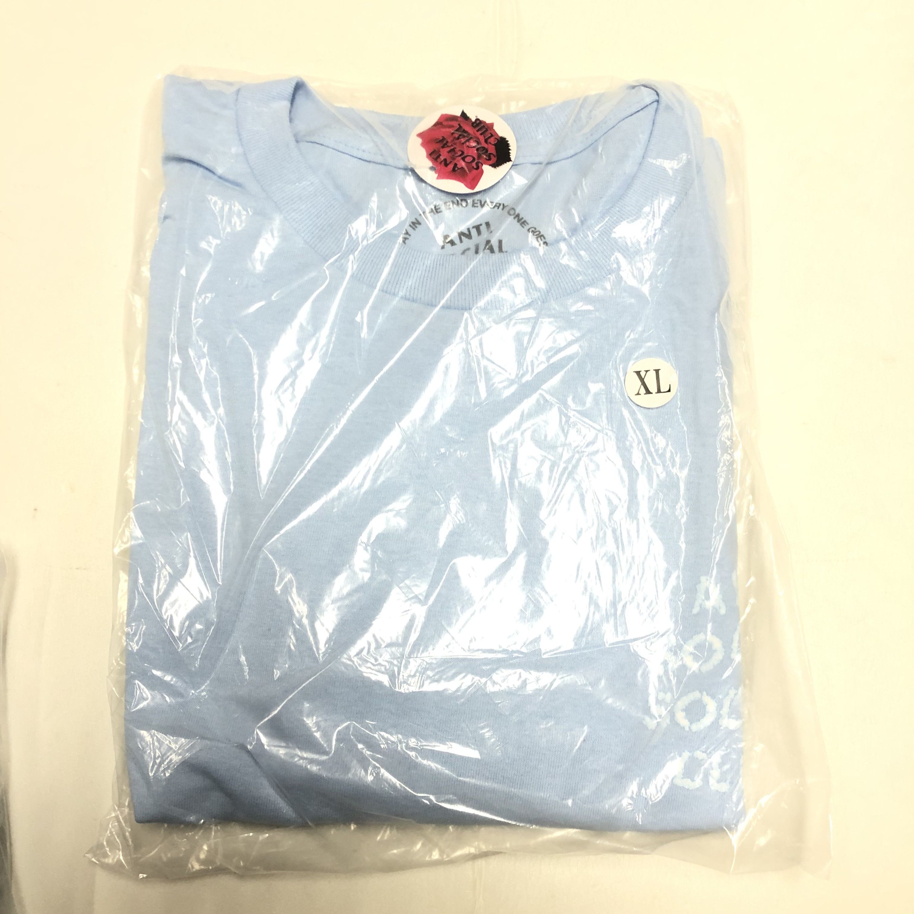 Anti Social Social Club DS member exclusive White ASSC Partly cloudy Blue Tee Bape Size US XL / EU 56 / 4 - 1 Thumbnail