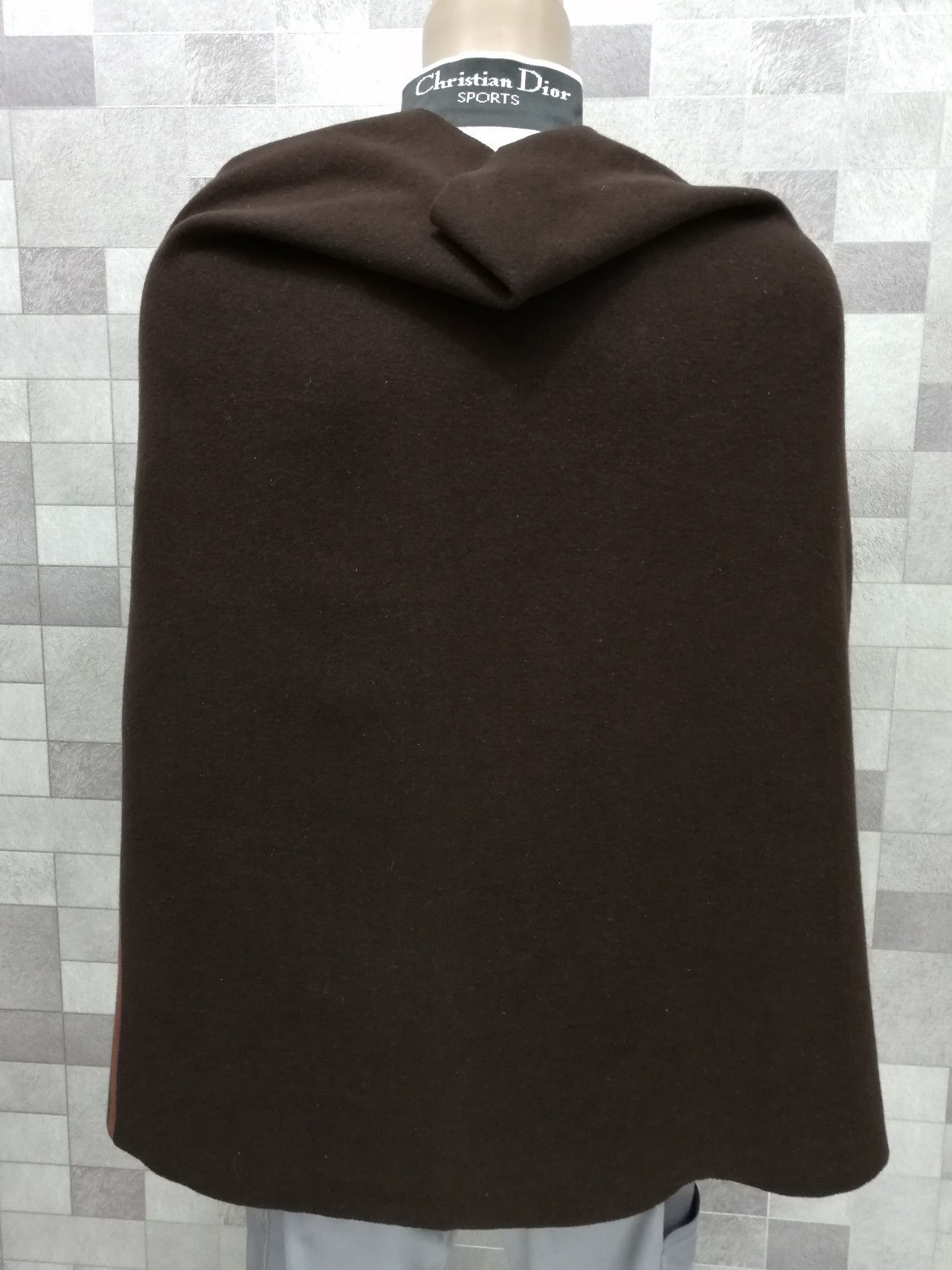 💥Vintage LANVIN Wool Native Striped Shawl Body Wrap