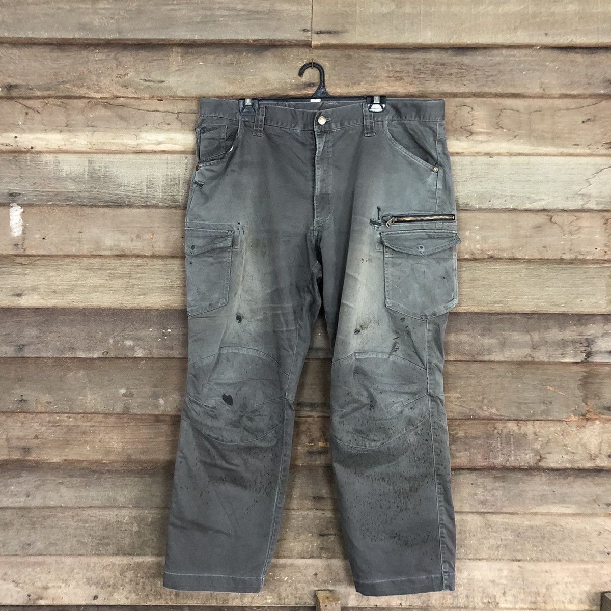 Japanese Brand Jawin Grey Multipocket Tactical Cargo Pants #A031 Size US 38 / EU 54 - 1 Thumbnail