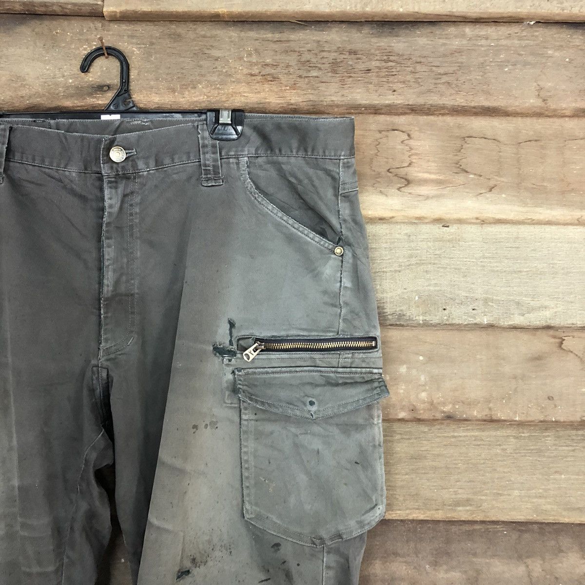 Japanese Brand Jawin Grey Multipocket Tactical Cargo Pants #A031 Size US 38 / EU 54 - 5 Thumbnail