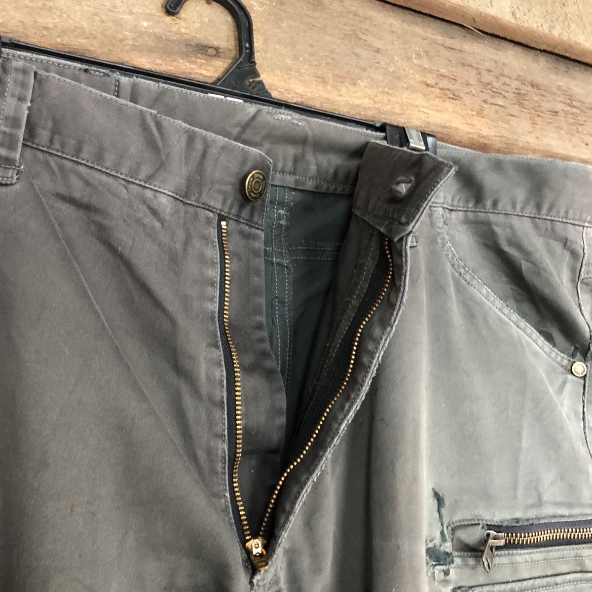 Japanese Brand Jawin Grey Multipocket Tactical Cargo Pants #A031 Size US 38 / EU 54 - 9 Thumbnail