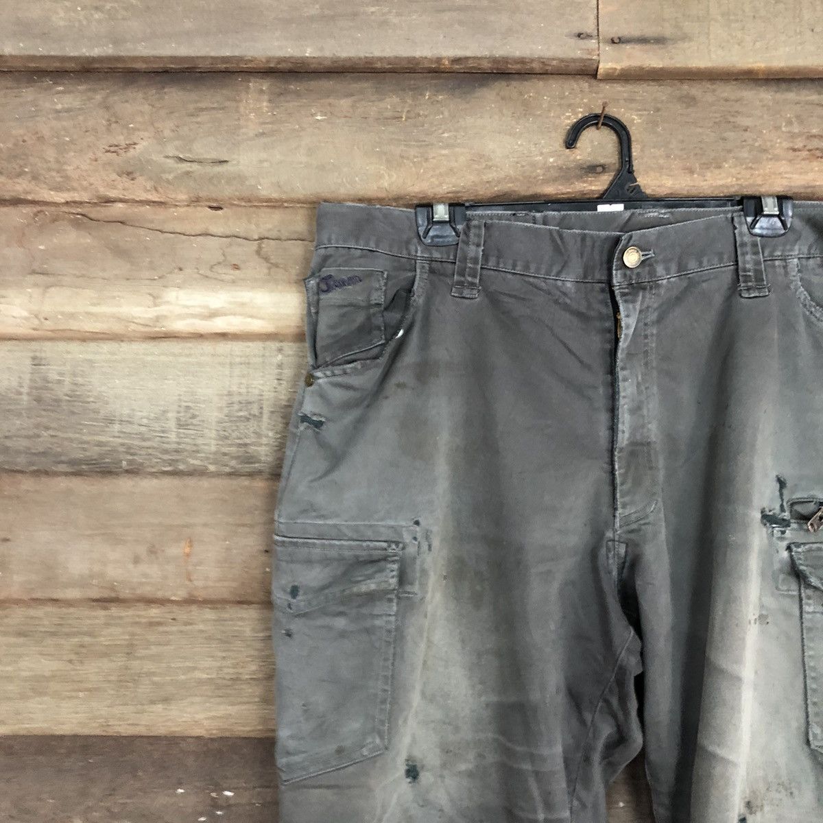 Japanese Brand Jawin Grey Multipocket Tactical Cargo Pants #A031 Size US 38 / EU 54 - 6 Thumbnail