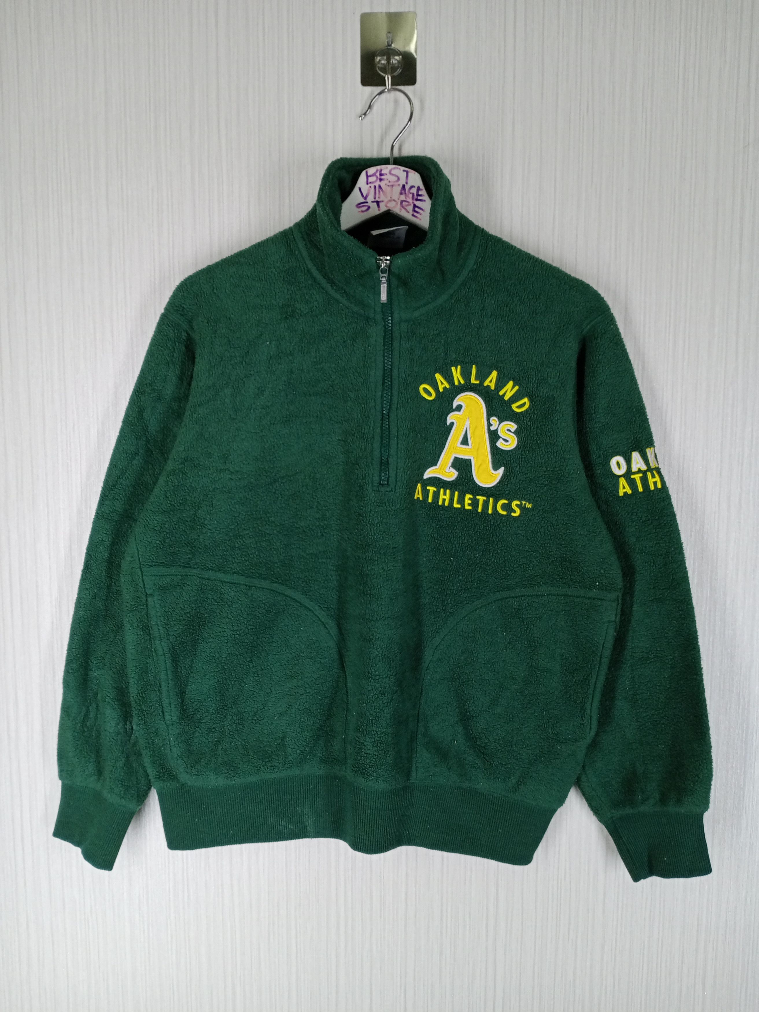 MLB Vintage Oakland Athletics MLB Fleece Half Zipper Size US M / EU 48-50 / 2 - 1 Thumbnail