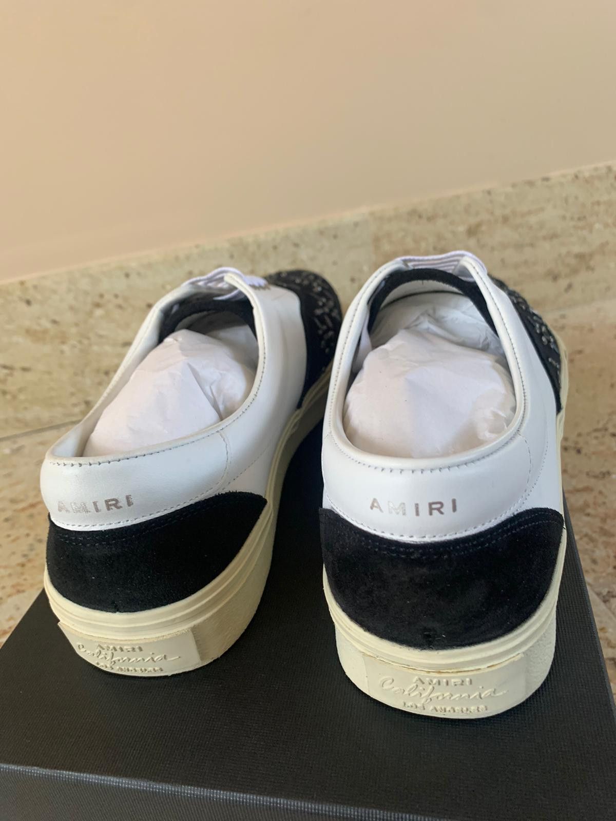 Amiri Studded Lace Up Sneakers, Low Top in Black & White Size US 7 / EU 40 - 12 Thumbnail
