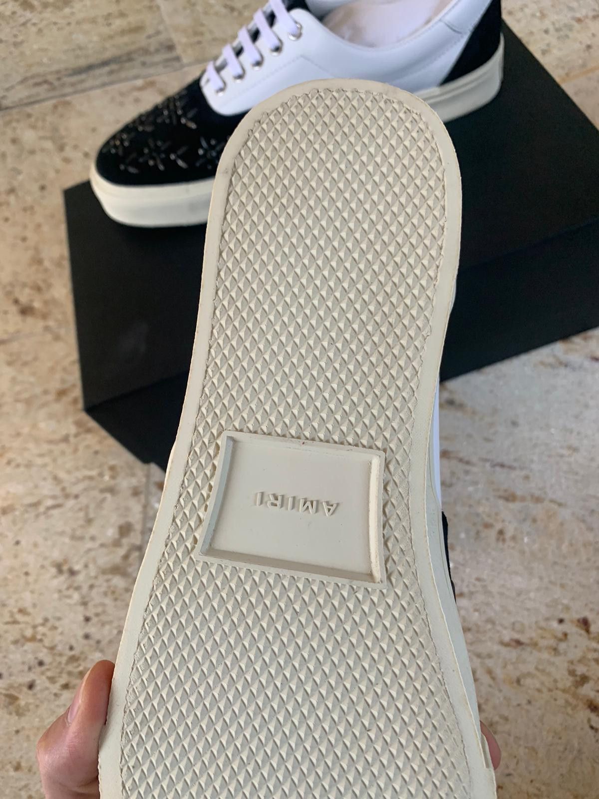 Amiri Studded Lace Up Sneakers, Low Top in Black & White Size US 7 / EU 40 - 15 Thumbnail