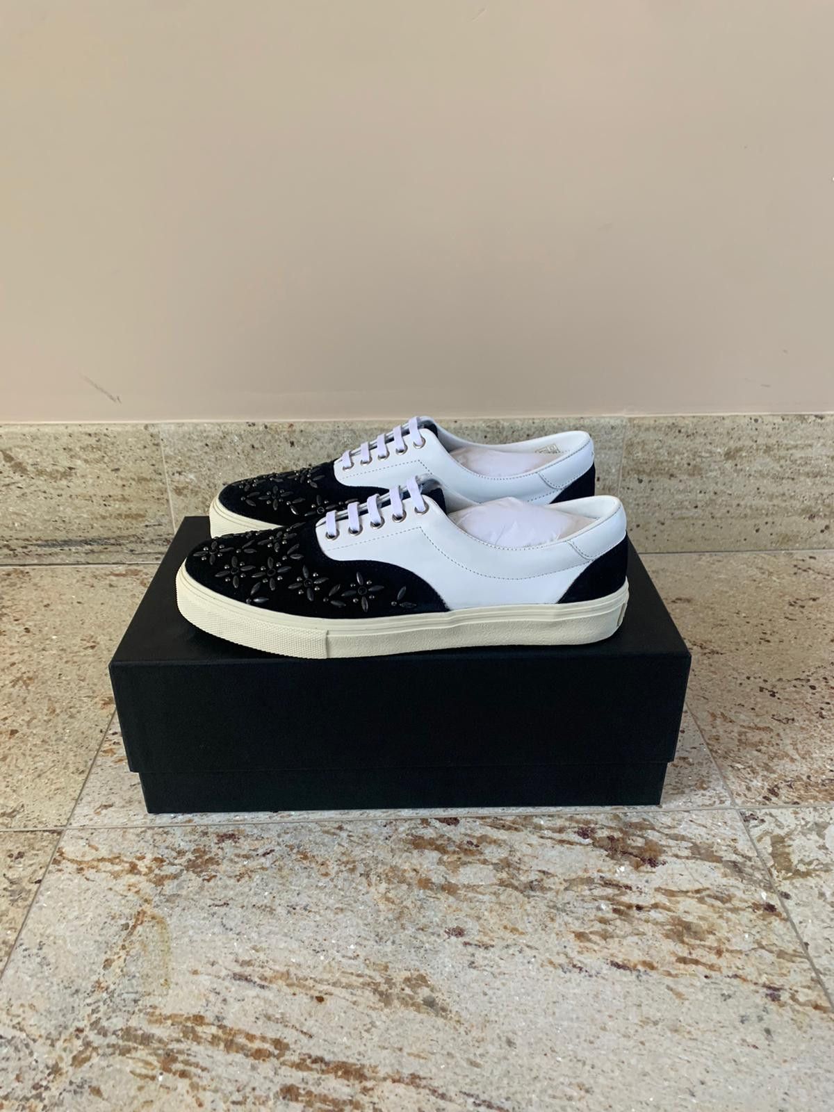 Amiri Studded Lace Up Sneakers, Low Top in Black & White Size US 7 / EU 40 - 3 Thumbnail