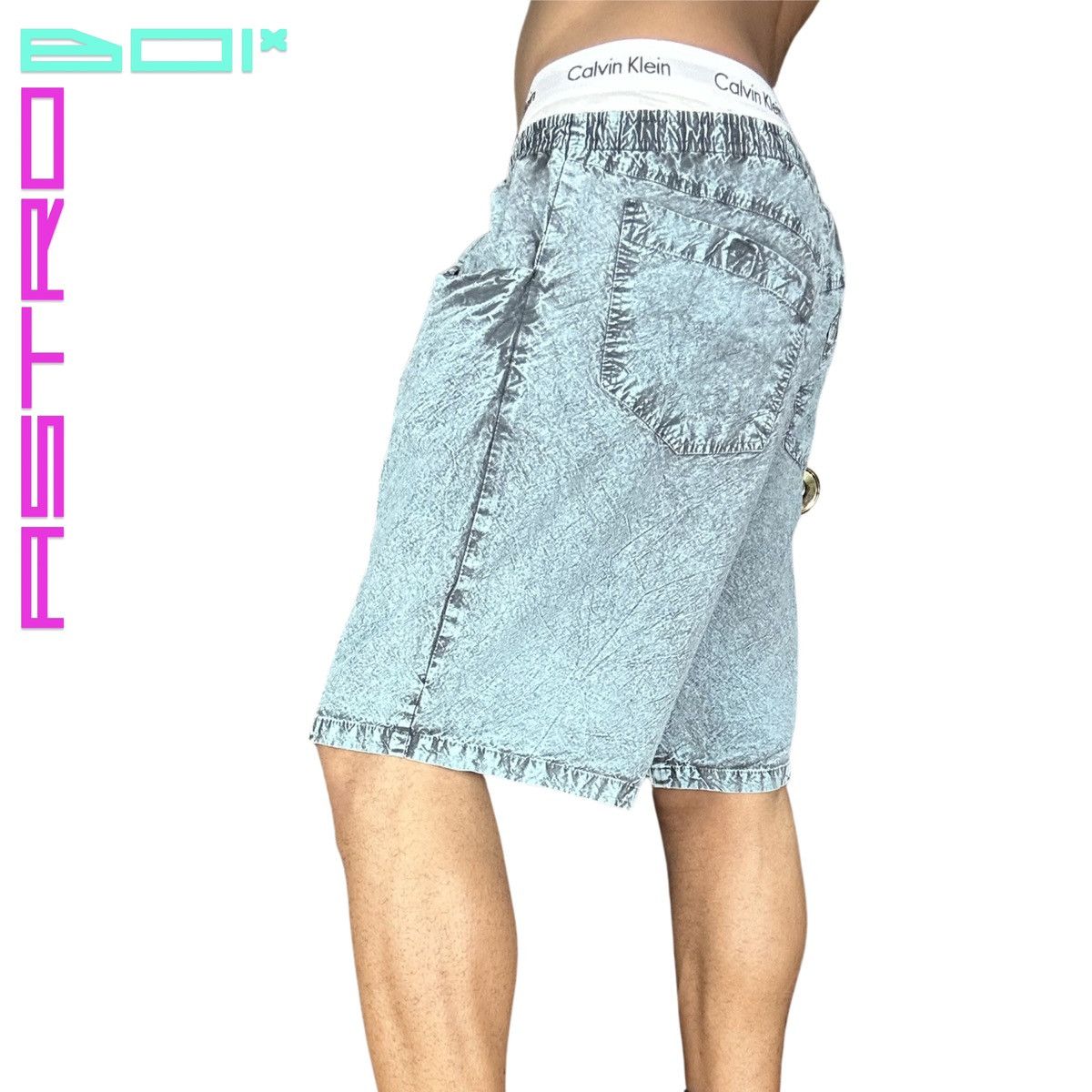 Other Vintage Acid Washed Blue Shorts - 32" / Medium Size US 32 / EU 48 - 6 Thumbnail