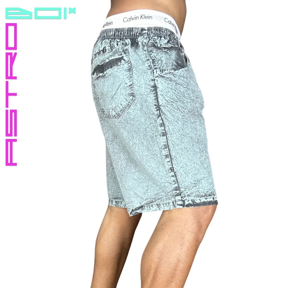 Other Vintage Acid Washed Blue Shorts - 32" / Medium Size US 32 / EU 48 - 4 Thumbnail