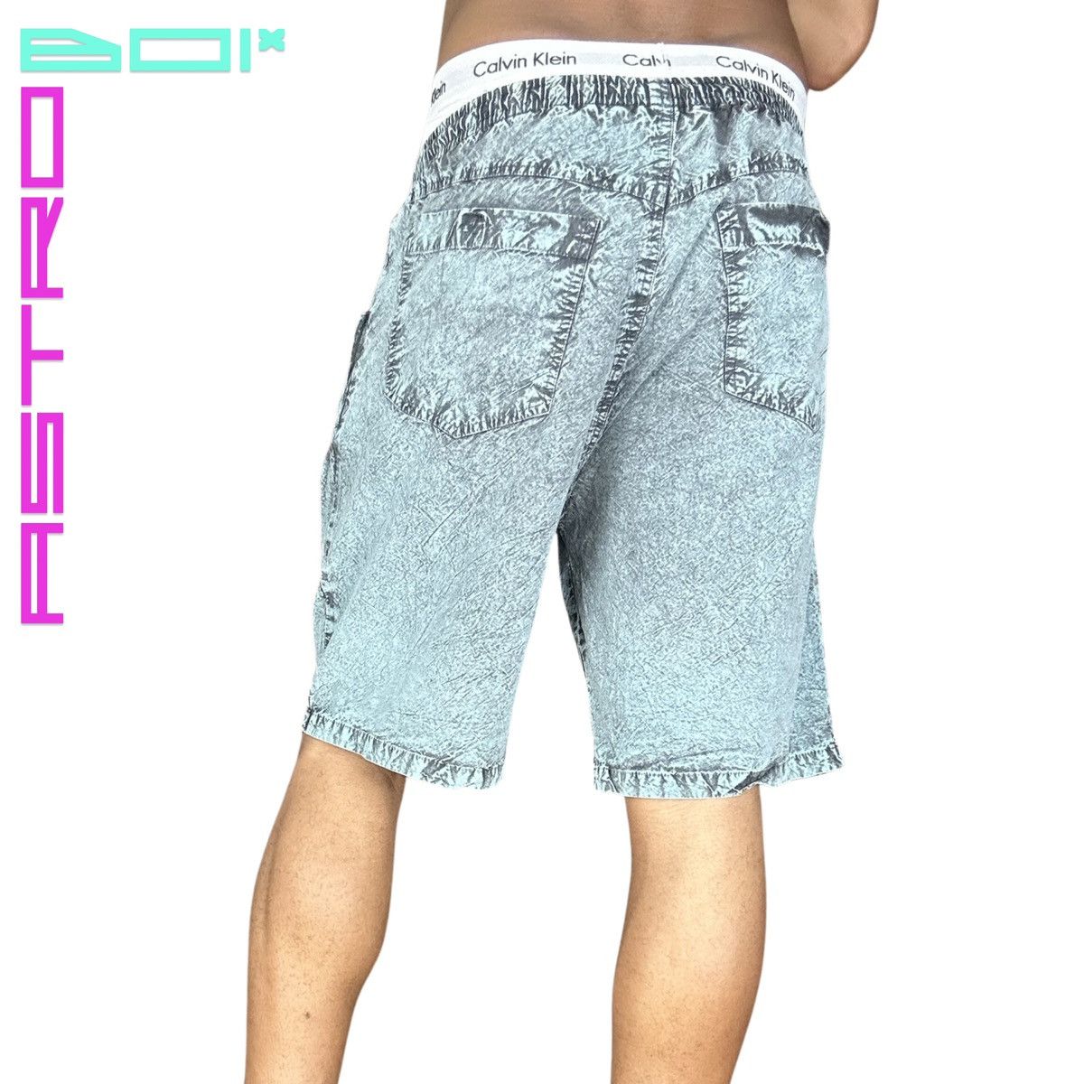 Other Vintage Acid Washed Blue Shorts - 32" / Medium Size US 32 / EU 48 - 5 Thumbnail