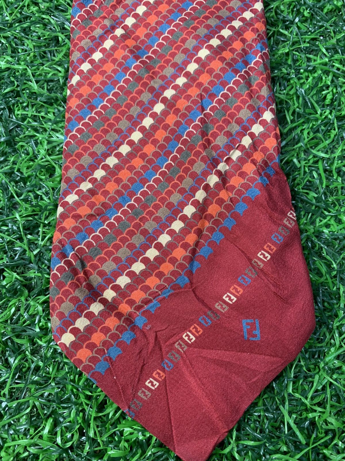 Fendi Fendi Roma Made in Italy Pure Silk Neck Tie Size ONE SIZE - 2 Thumbnail