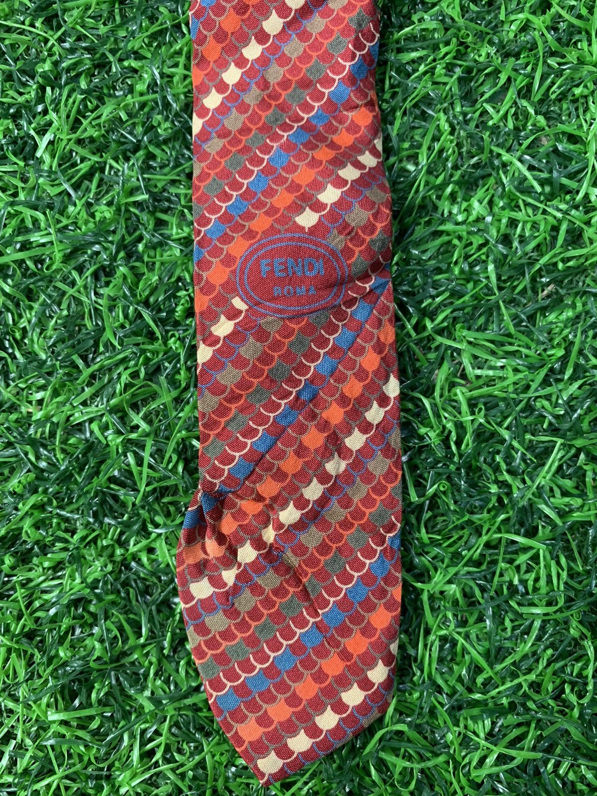Fendi Fendi Roma Made in Italy Pure Silk Neck Tie Size ONE SIZE - 3 Thumbnail