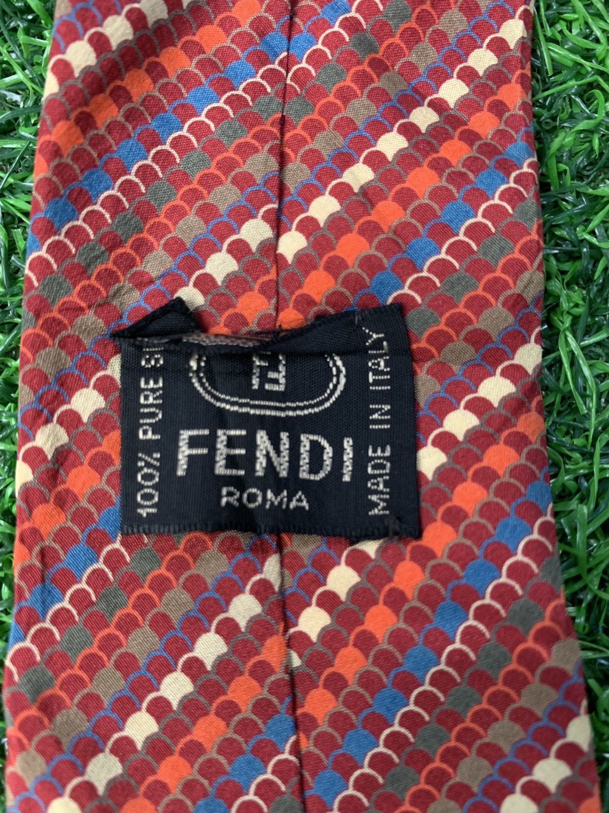Fendi Fendi Roma Made in Italy Pure Silk Neck Tie Size ONE SIZE - 4 Thumbnail