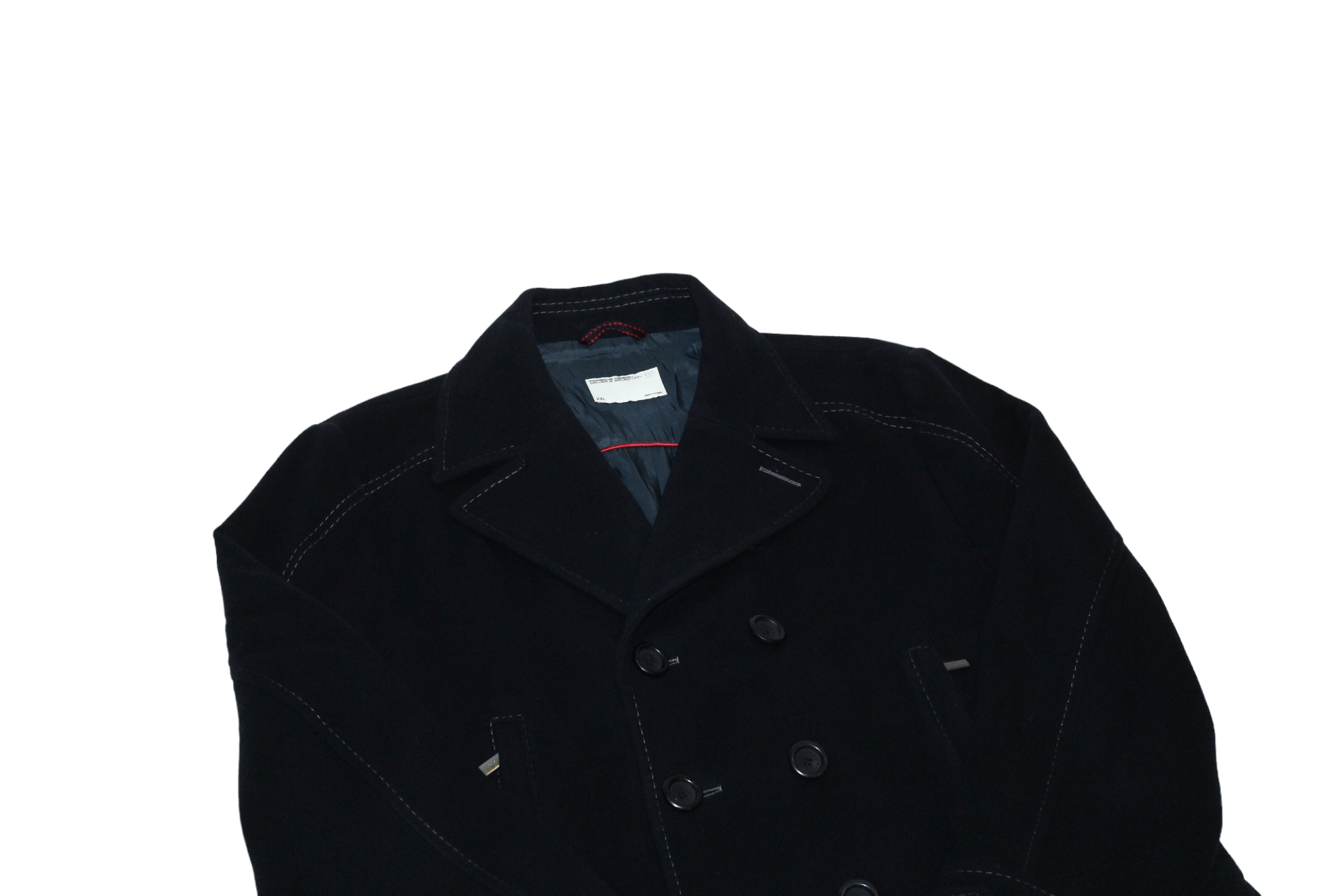 Porsche Design Porsche Design Driver's Selection Hybrid Wool Pea Coat Size US XXL / EU 58 / 5 - 2 Thumbnail