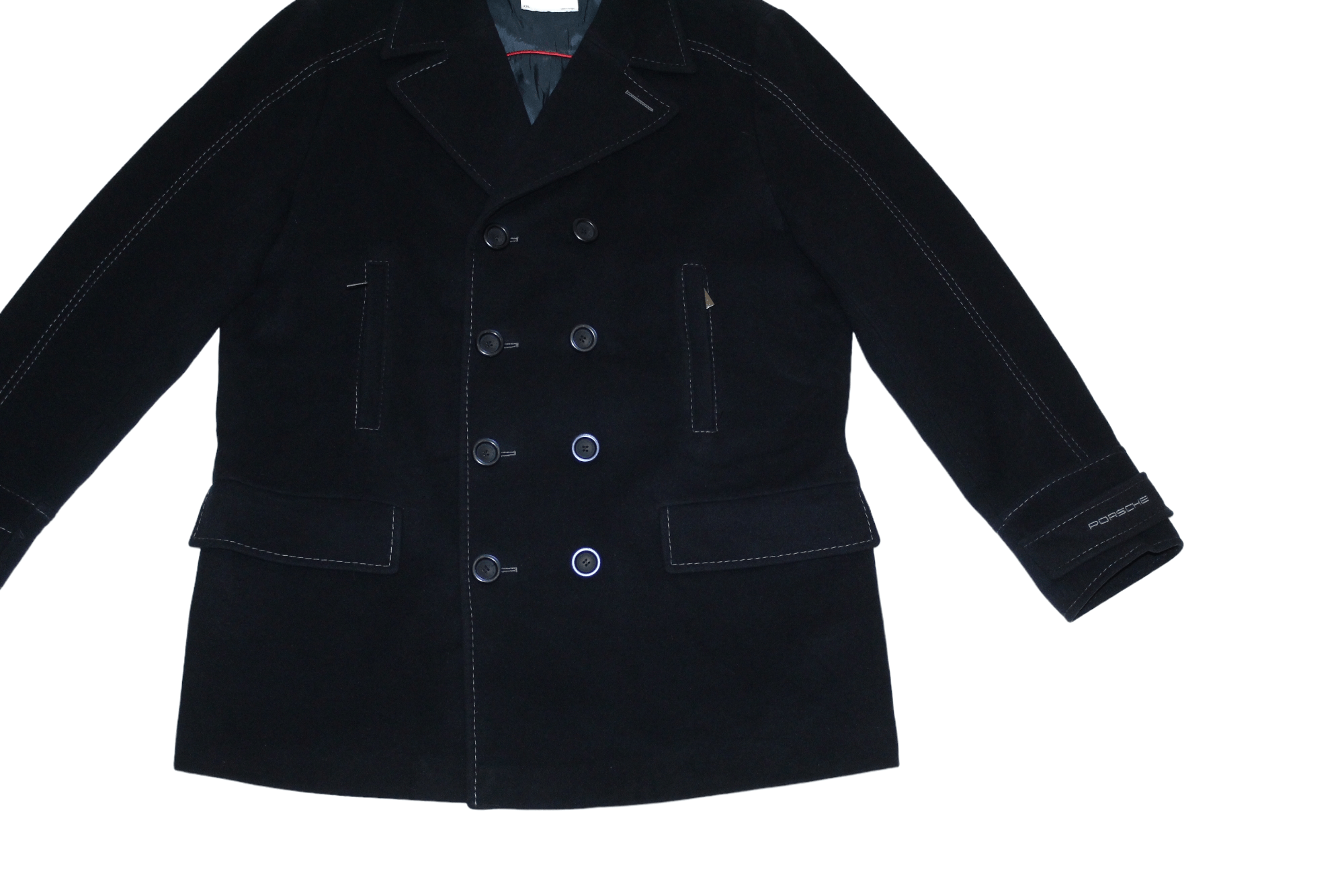 Porsche Design Porsche Design Driver's Selection Hybrid Wool Pea Coat Size US XXL / EU 58 / 5 - 6 Thumbnail