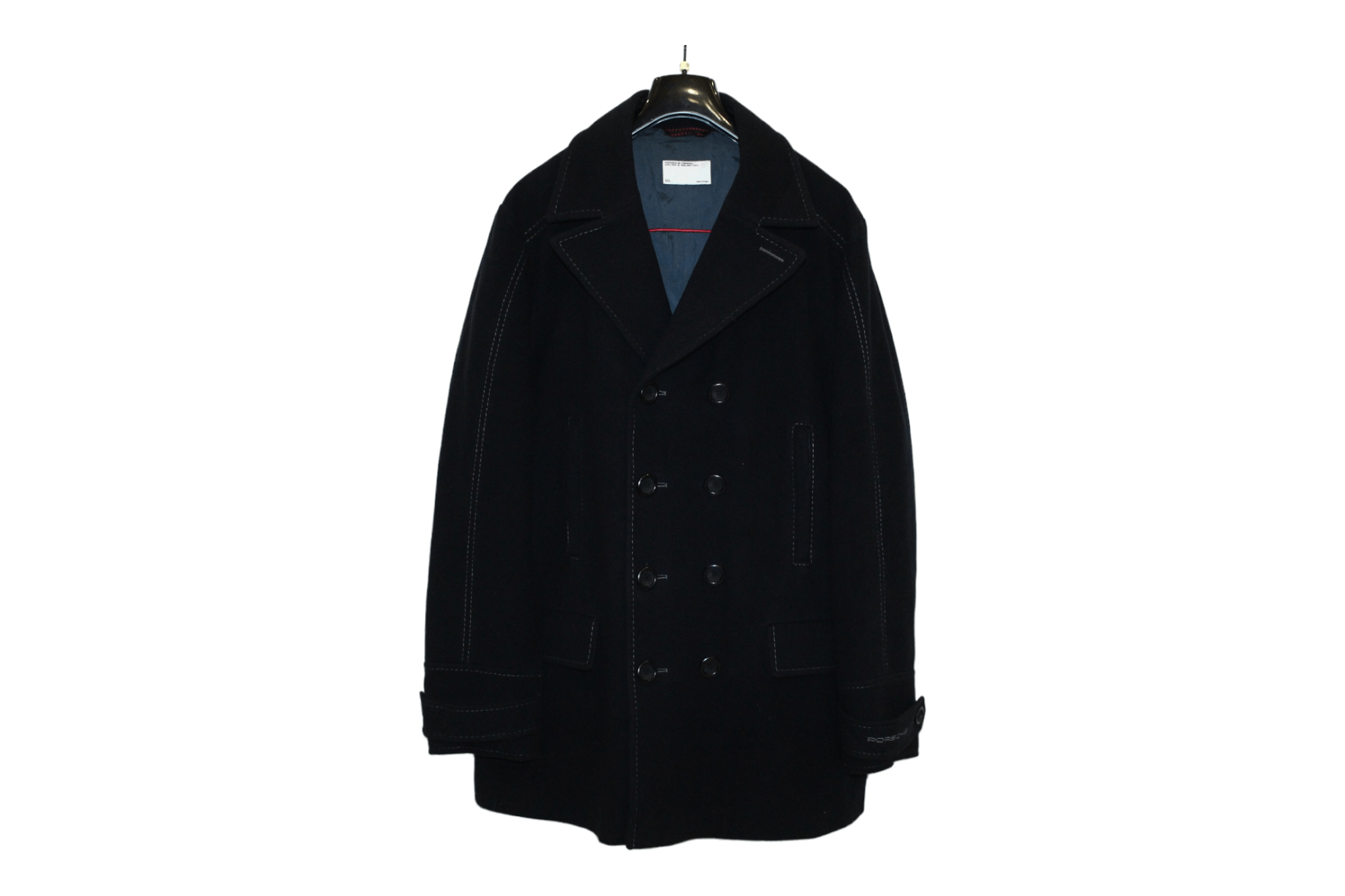 Porsche Design Porsche Design Driver's Selection Hybrid Wool Pea Coat Size US XXL / EU 58 / 5 - 4 Thumbnail