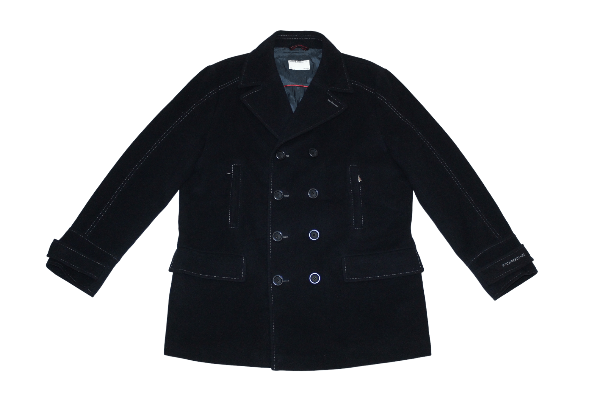 Porsche Design Porsche Design Driver's Selection Hybrid Wool Pea Coat Size US XXL / EU 58 / 5 - 5 Thumbnail
