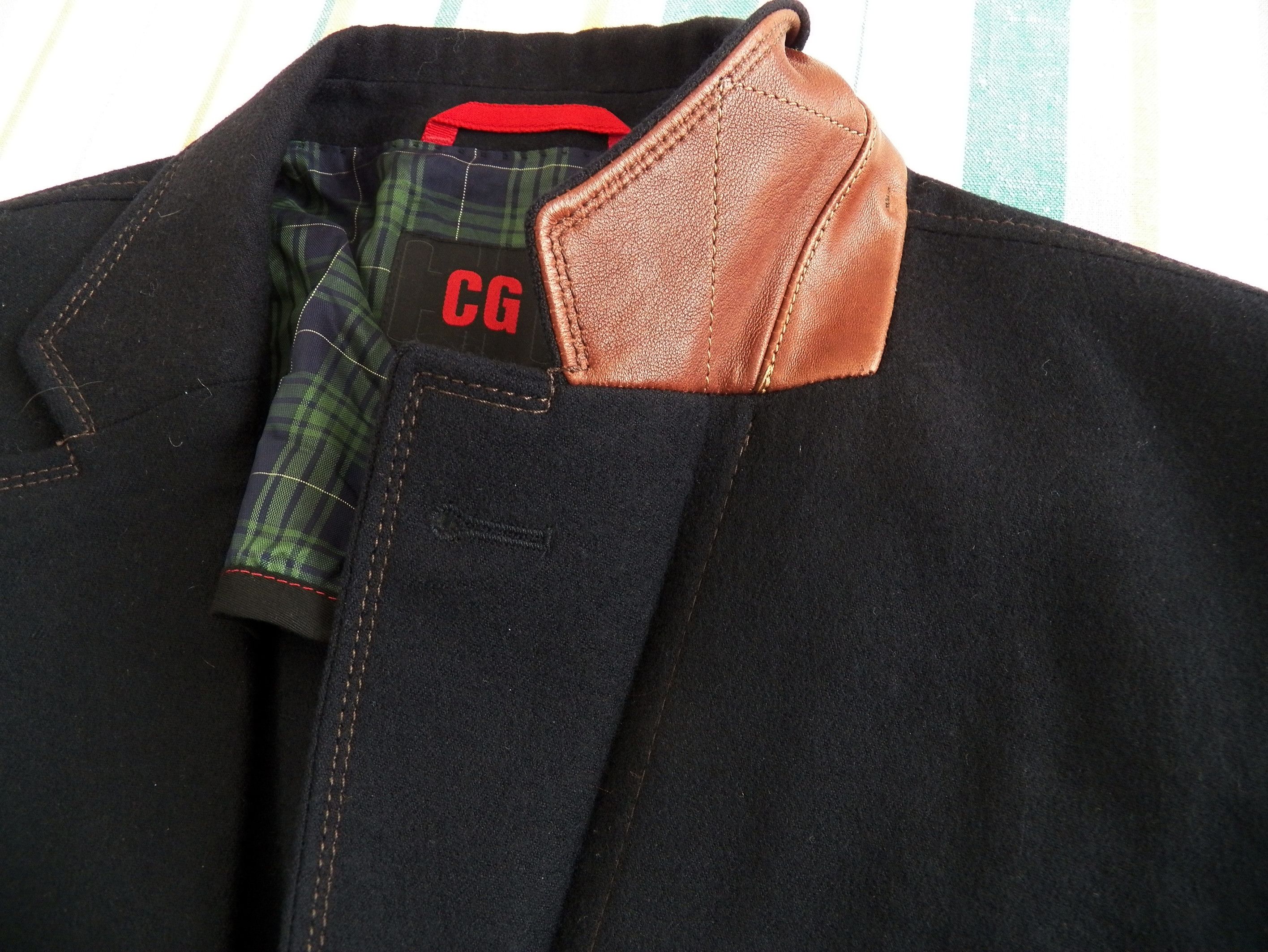 Other CG Club Of Gents MENS JACKET blue wool blazer elbow patches Size 44R - 7 Thumbnail