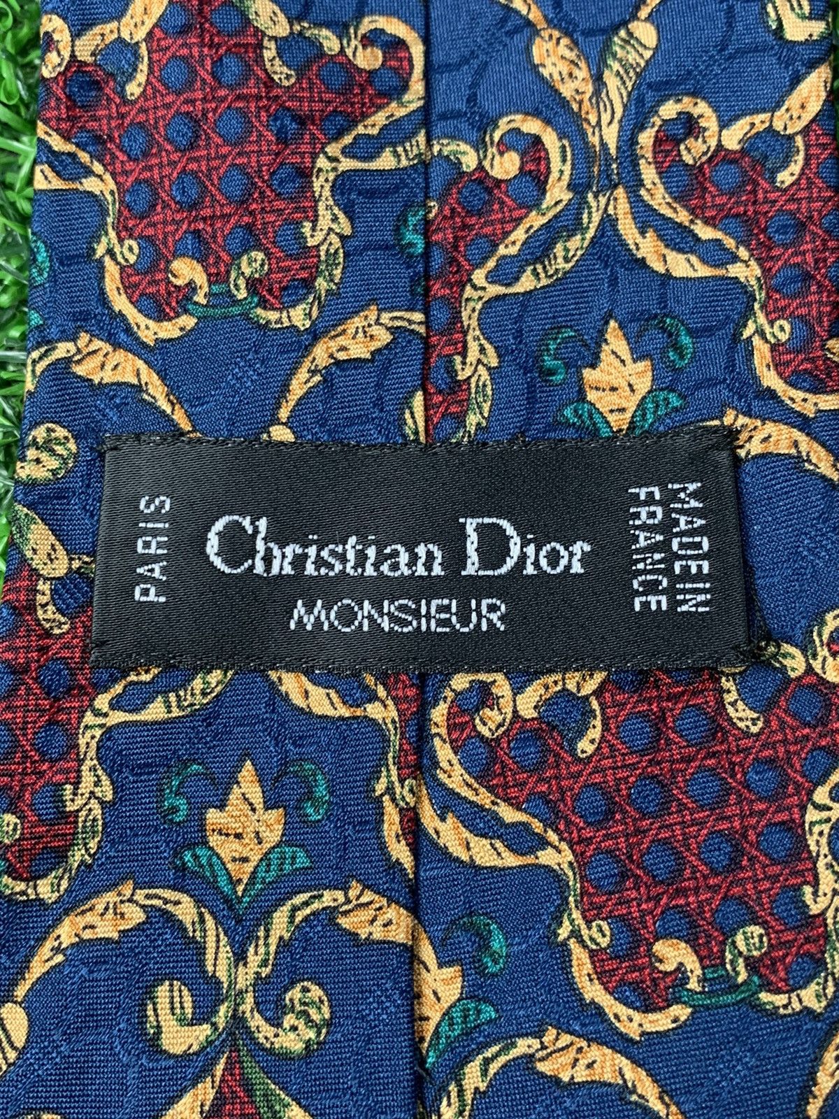 Christian Dior Monsieur Christian Dior Made in France Men's Neck Tie Size ONE SIZE - 4 Thumbnail