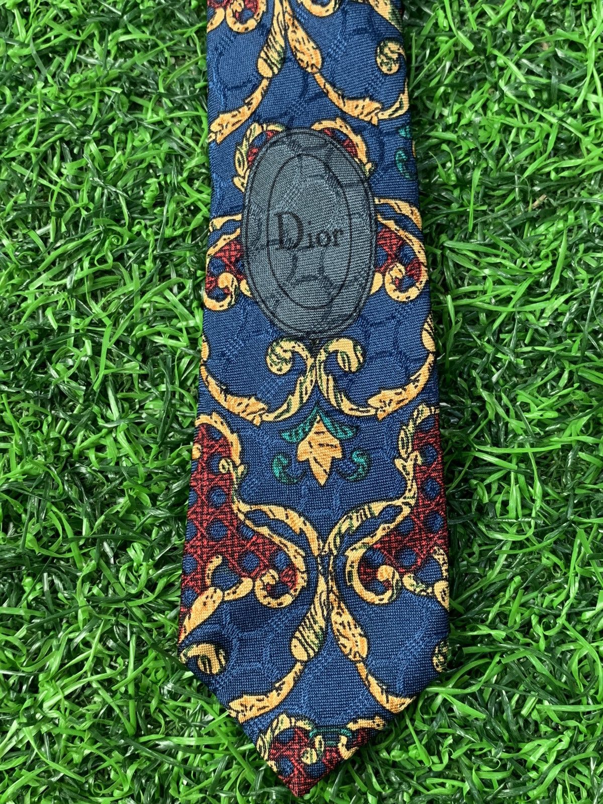 Christian Dior Monsieur Christian Dior Made in France Men's Neck Tie Size ONE SIZE - 3 Thumbnail
