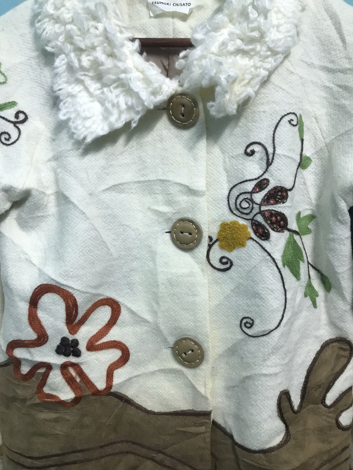 Issey Miyake Tsumori Chisato Embroidery Jacket Size S / US 4 / IT 40 - 3 Thumbnail