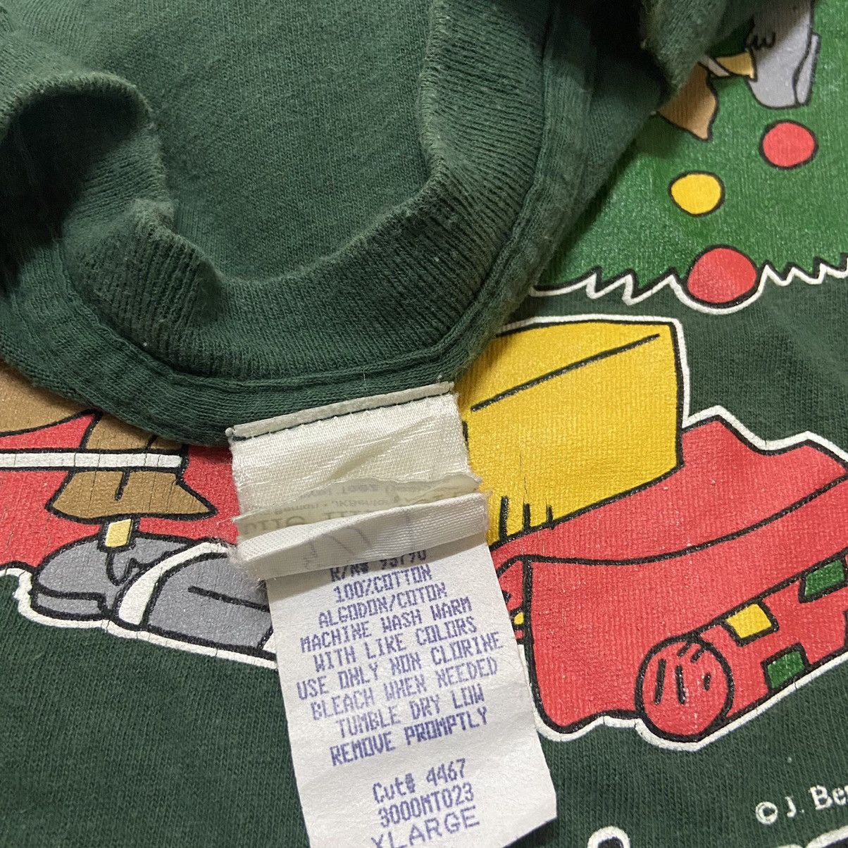 Cartoon Network Vintage 90s jim benton tshirt mr christmas Size US XXL / EU 58 / 5 - 4 Thumbnail