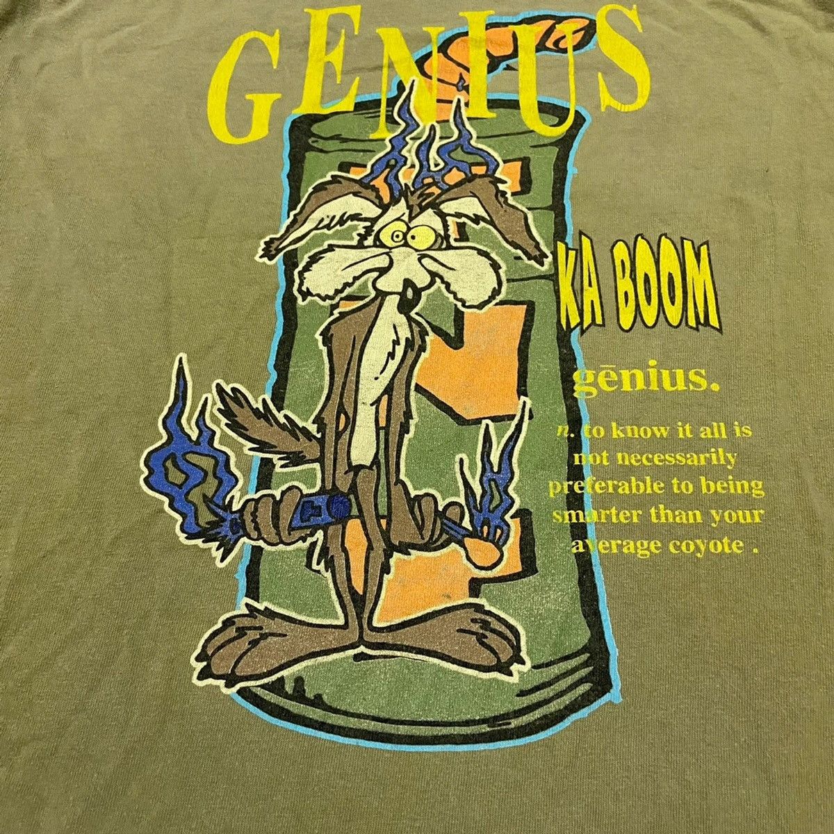 Cartoon Network Vintage 90s Wile E coyote tshirt warner bros Size US L / EU 52-54 / 3 - 3 Thumbnail
