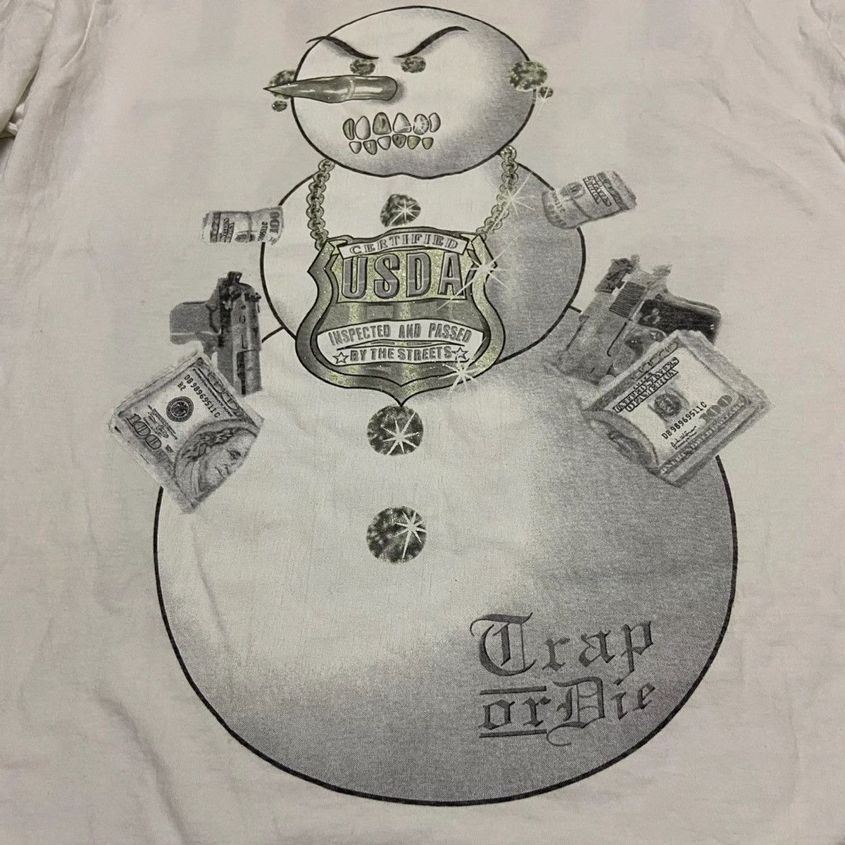 Rap Tees Vintage snow man tshirt Size US L / EU 52-54 / 3 - 3 Thumbnail
