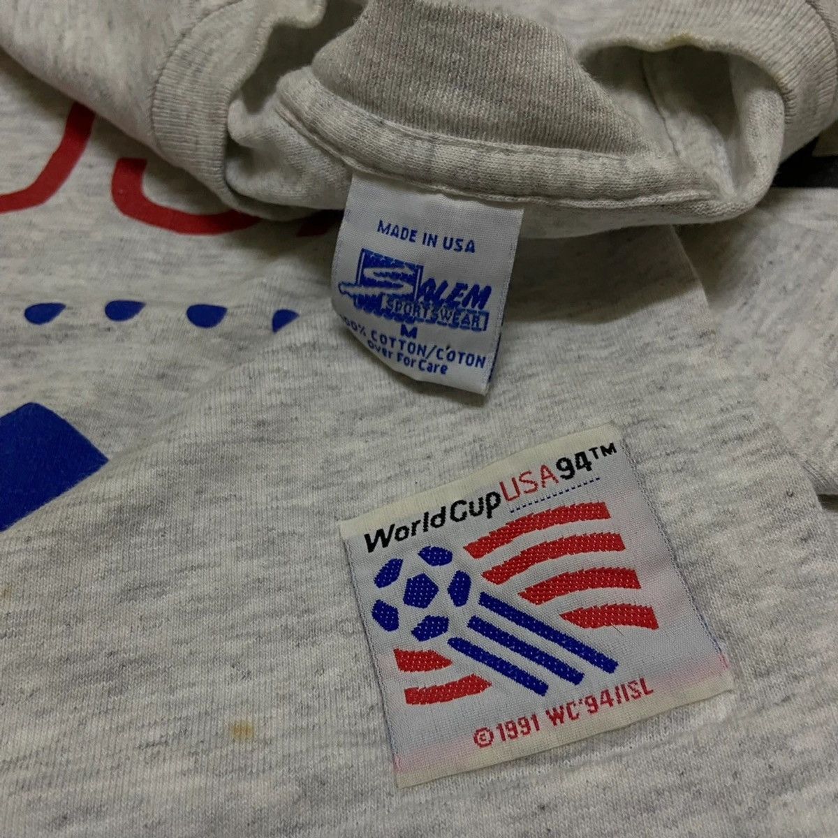 Vintage Vintage 90s world cup usa 94 tshirt Size US M / EU 48-50 / 2 - 3 Thumbnail
