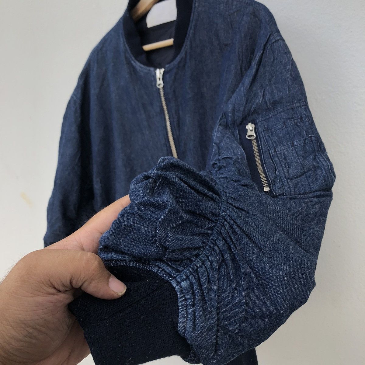 Japanese Brand IDENTITY IDEA BY URBAN RESEARCH DENIM BOMBER JACKET Size US M / EU 48-50 / 2 - 9 Thumbnail