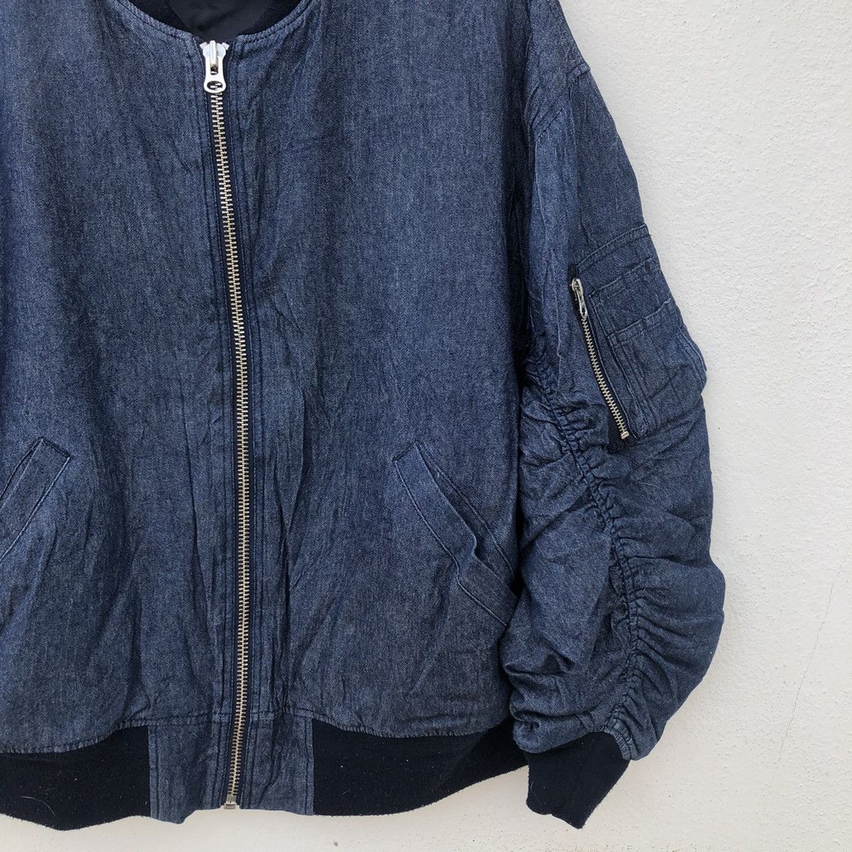 Japanese Brand IDENTITY IDEA BY URBAN RESEARCH DENIM BOMBER JACKET Size US M / EU 48-50 / 2 - 7 Thumbnail