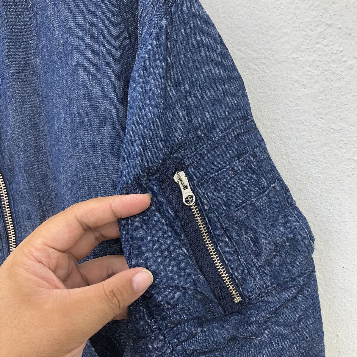 Japanese Brand IDENTITY IDEA BY URBAN RESEARCH DENIM BOMBER JACKET Size US M / EU 48-50 / 2 - 8 Thumbnail