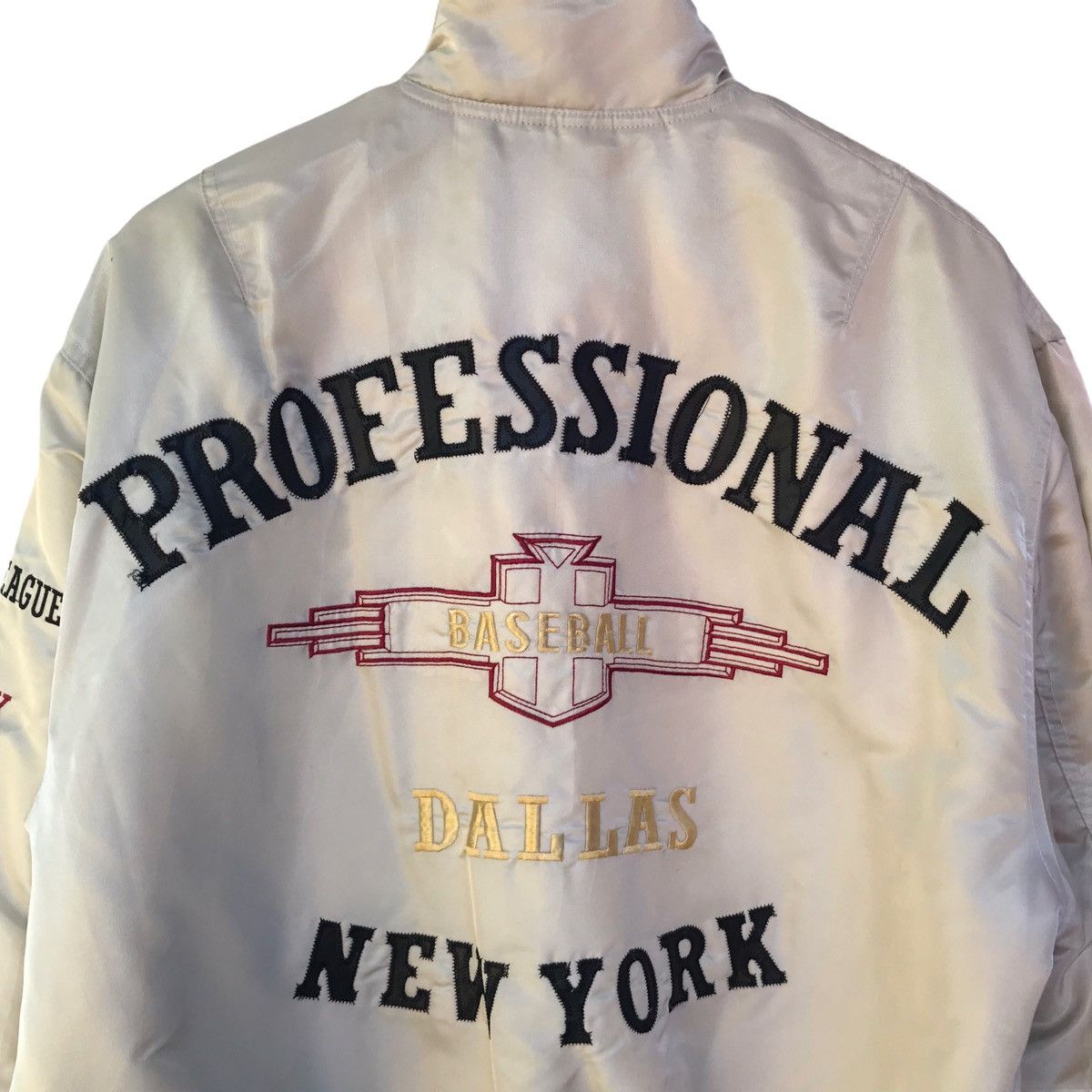 MLB × Nutmeg Vintage Dallas Varsity Jacket Professional New York Dallas Size US M / EU 48-50 / 2 - 7 Thumbnail