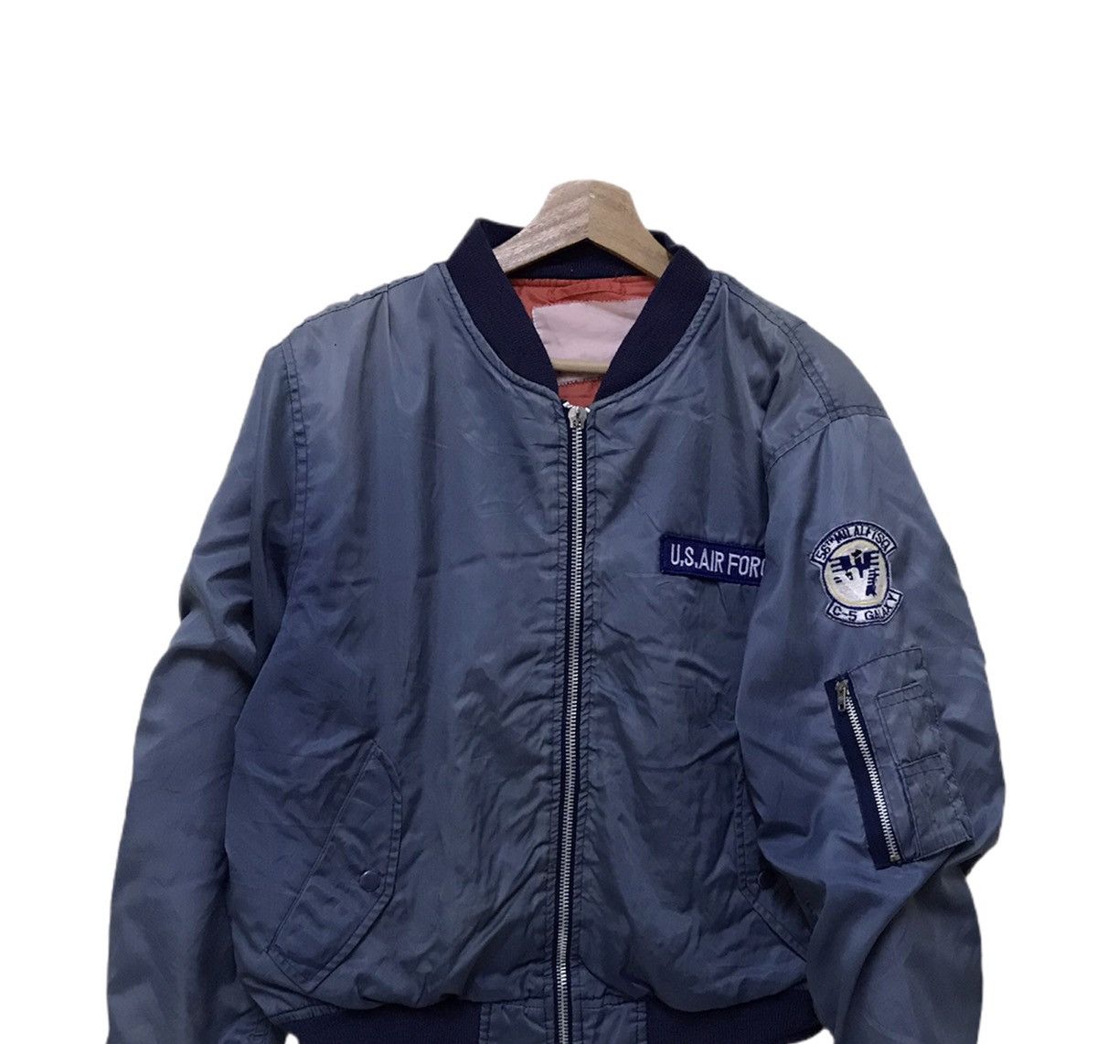 Vintage Vintage Military US Air Force Bomber Jacket Size US L / EU 52-54 / 3 - 2 Thumbnail