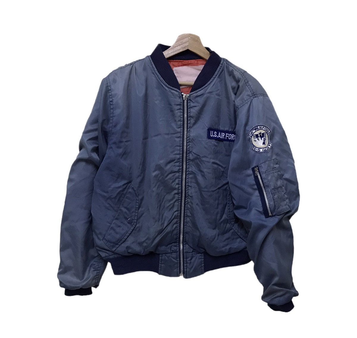 Vintage Vintage Military US Air Force Bomber Jacket Size US L / EU 52-54 / 3 - 1 Thumbnail