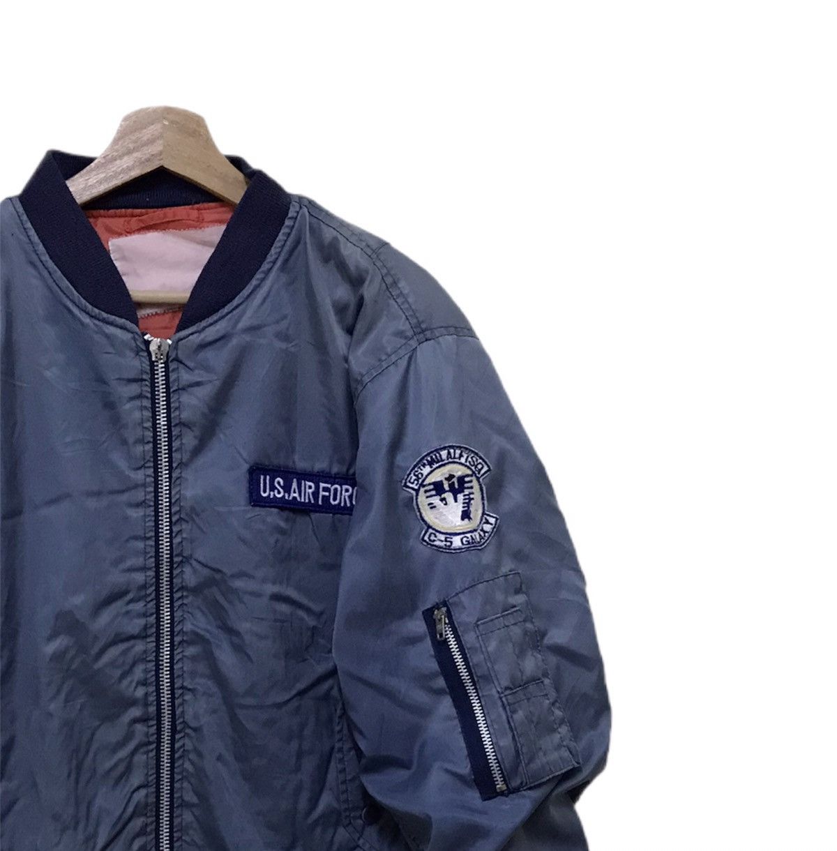 Vintage Vintage Military US Air Force Bomber Jacket Size US L / EU 52-54 / 3 - 3 Thumbnail