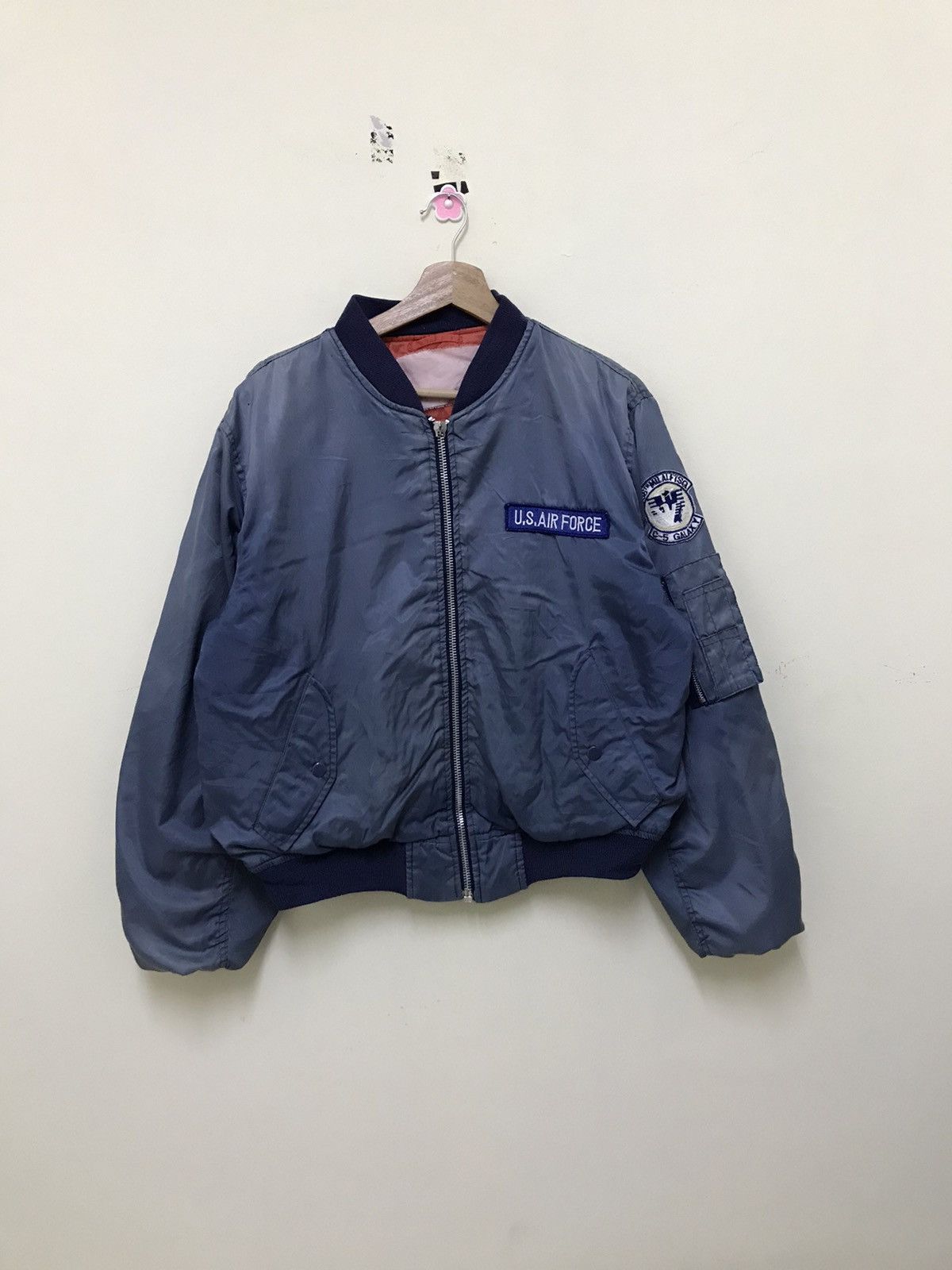 Vintage Vintage Military US Air Force Bomber Jacket Size US L / EU 52-54 / 3 - 13 Thumbnail