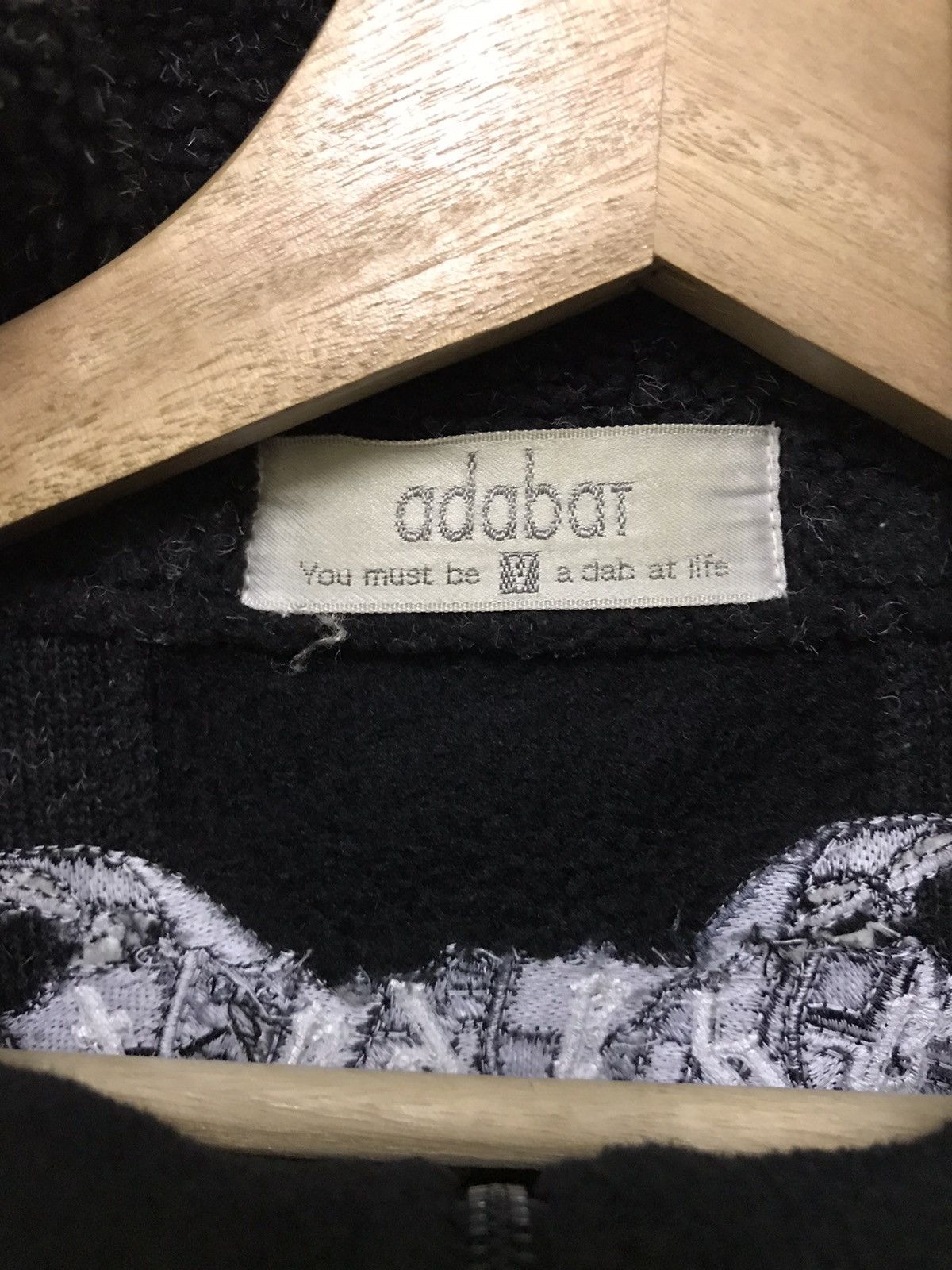 Japanese Brand Vintage Japanese Japan Adabat Fleece Hoodie Jacket Spellout Size US L / EU 52-54 / 3 - 9 Thumbnail