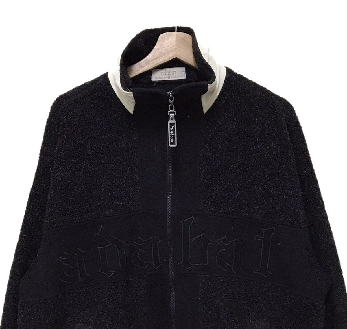 Japanese Brand Vintage Japanese Japan Adabat Fleece Hoodie Jacket Spellout Size US L / EU 52-54 / 3 - 3 Thumbnail