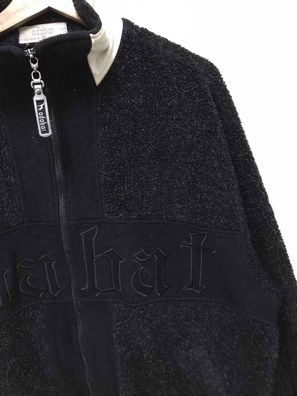 Japanese Brand Vintage Japanese Japan Adabat Fleece Hoodie Jacket Spellout Size US L / EU 52-54 / 3 - 6 Thumbnail