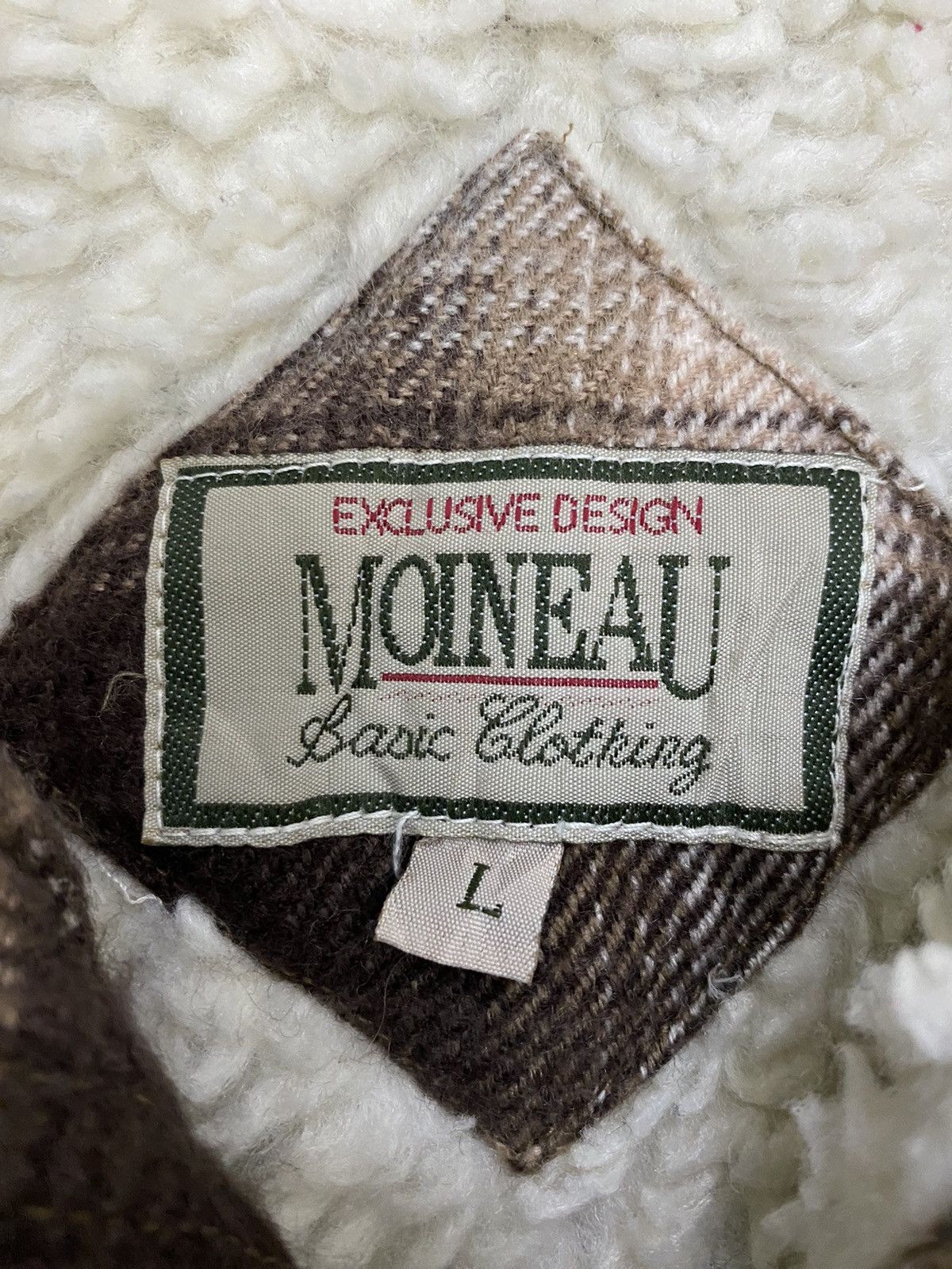 Flannel × Japanese Brand × Vintage Vintage Japanese Brand Moineau Wool Sherpa Flannel Jacket Size US L / EU 52-54 / 3 - 6 Thumbnail